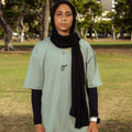 SAAI OVERSIZED TEE OLIVE GREEN WOMEN