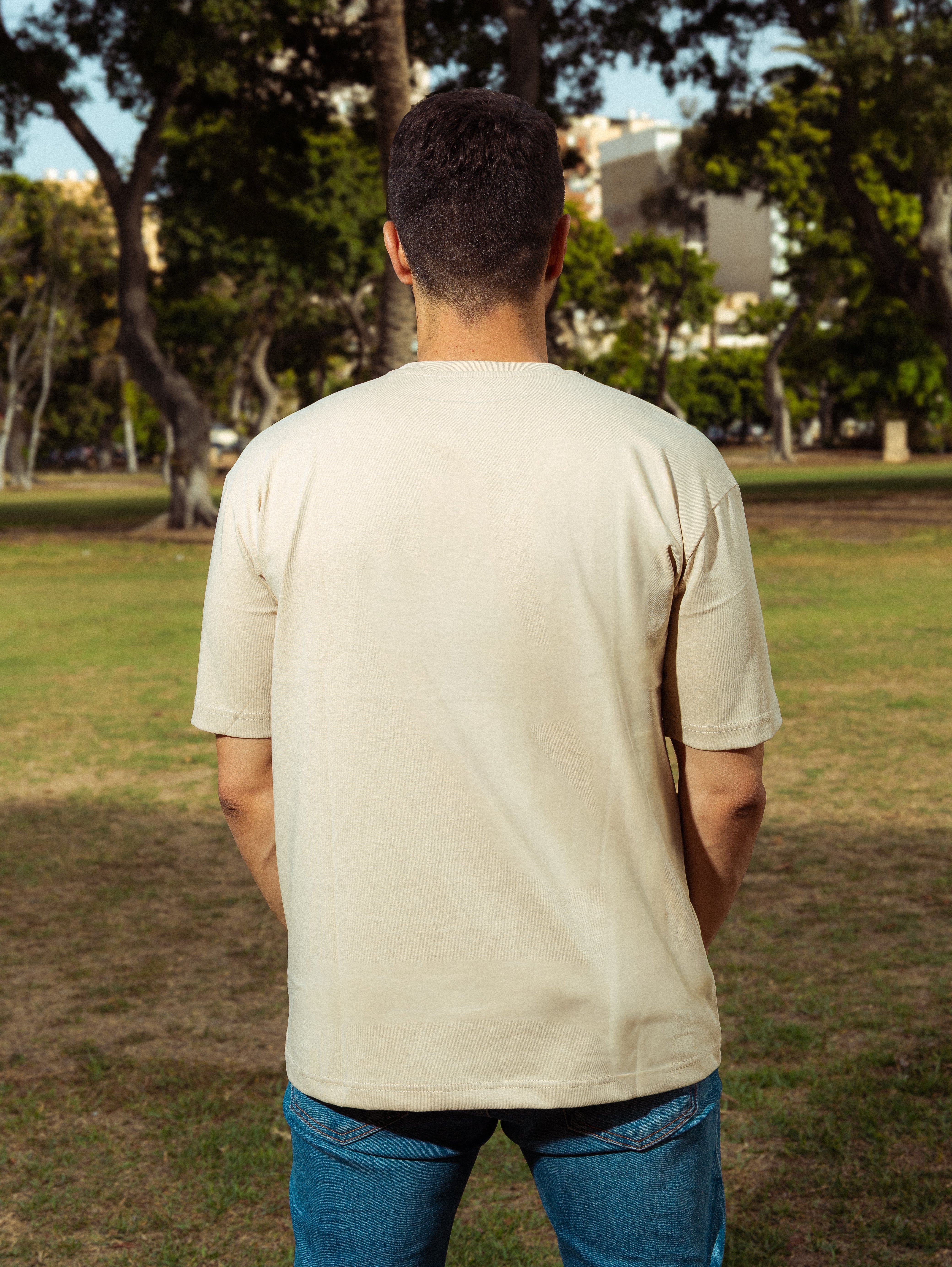 SAAI OVERSIZED TEE BEIGE