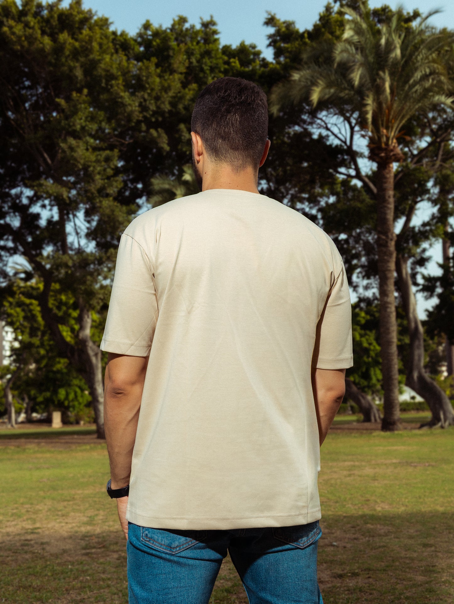 SAAI OVERSIZED TEE BEIGE