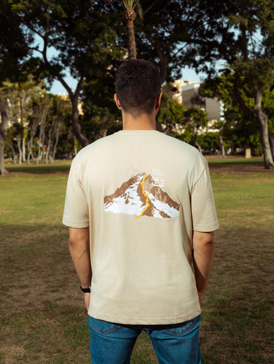 SAAI “DA KDA KDA” OVERSIZED TEE BEIGE