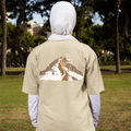 SAAI “DA KDA KDA” OVERSIZED TEE BEIGE WOMEN